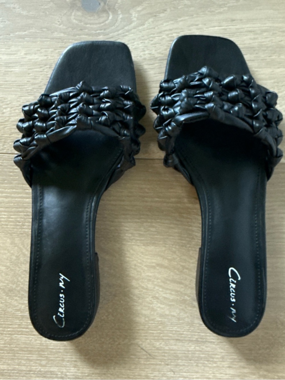 Circus by Sam Edelman Black Braided Slide Mules